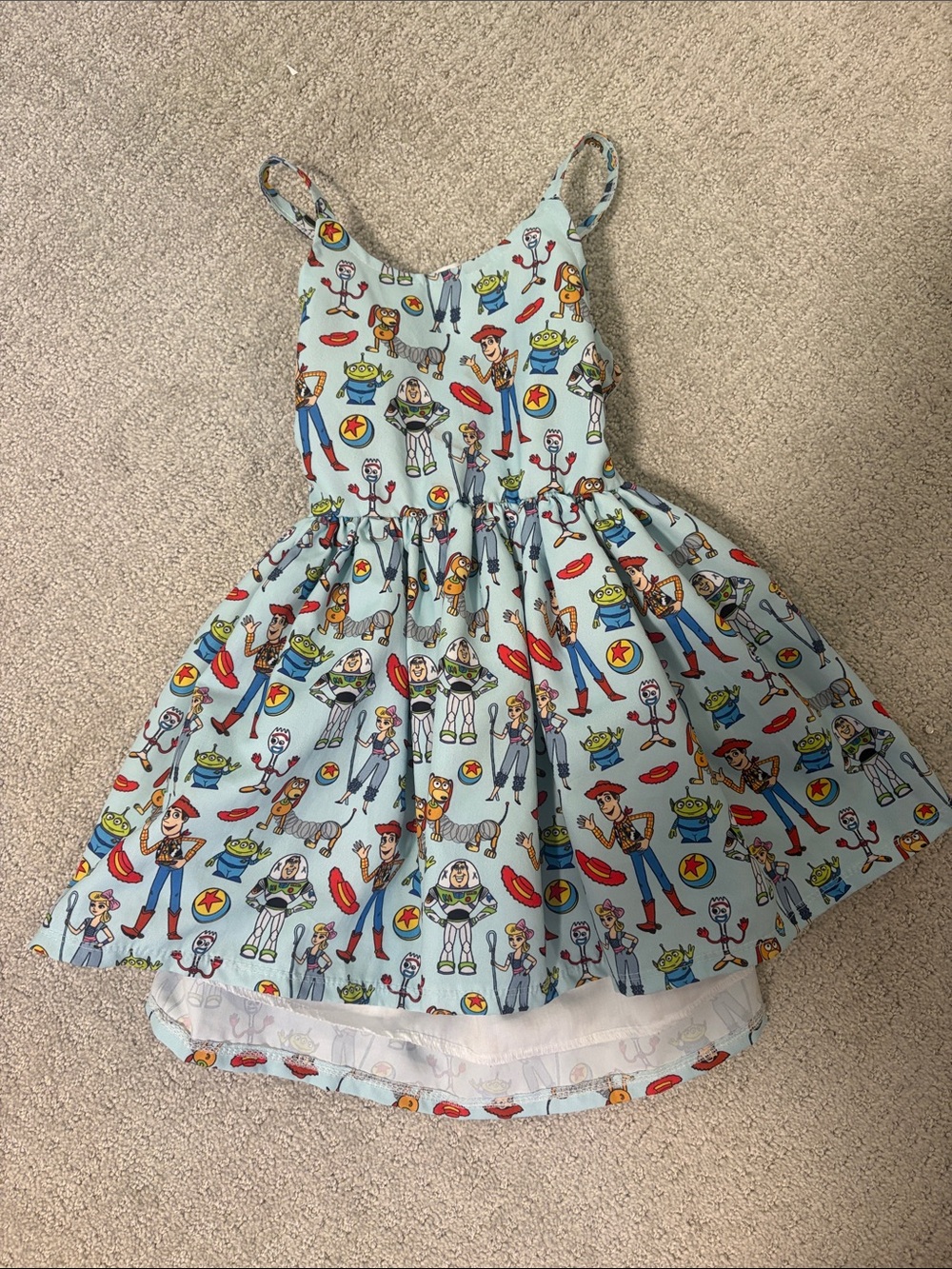Kids Light Blue Toy Story Character Dress